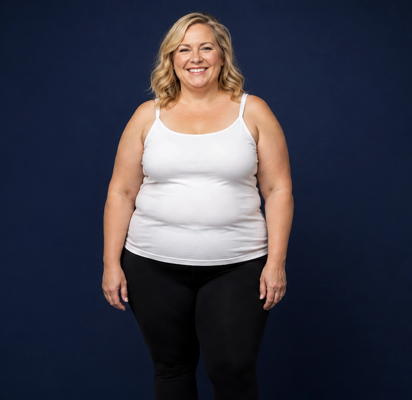 Before weight loss transformation